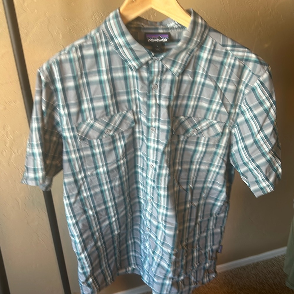 Men's Patagonia Blue/greyPlaid Shirt